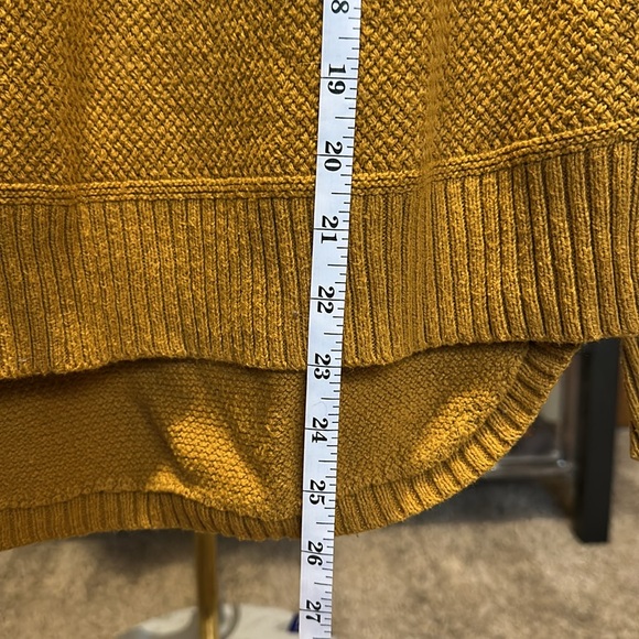 Madewell Mustard Small High/Low hem Sweater - Picture 3 of 4
